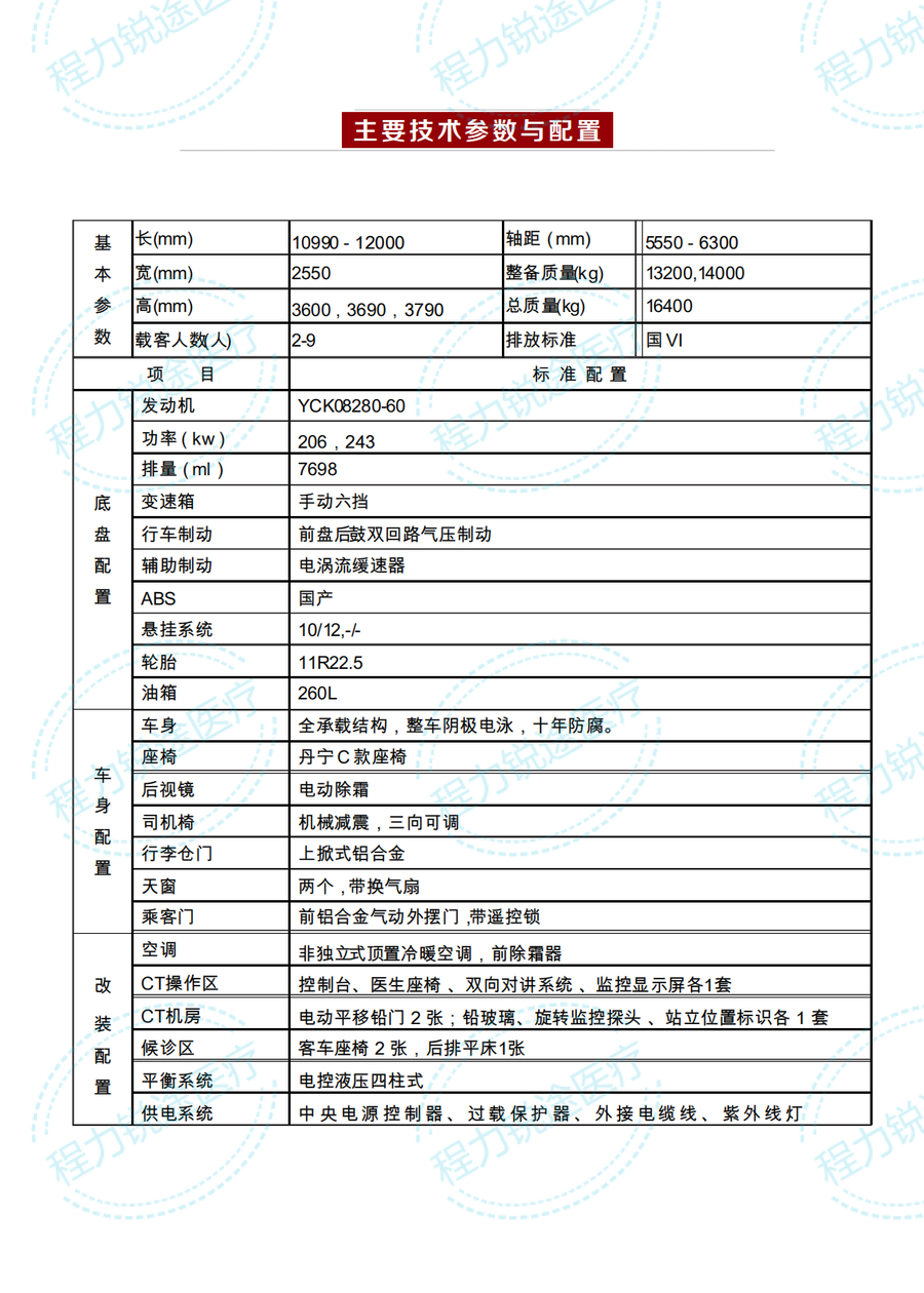 挪动吃瓜91载CT吃瓜91  CT体检医疗吃瓜91 金旅医用大巴客吃瓜91改装型(图9)